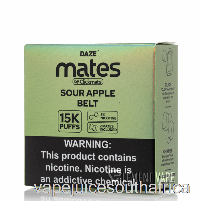 Vape Pods 7 Daze Mate Pods Sour Apple Belt